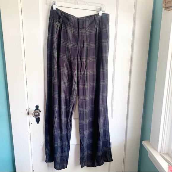 Vince. Pants - VINCE Classic Plaid Wide Leg Pants High Rise Workwear Professional Capsule 6